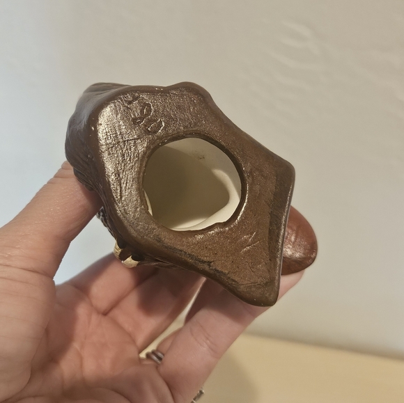 Vintage Owl Figurine Branch Small Decorative Tabletop 4" - Picture 3 of 6